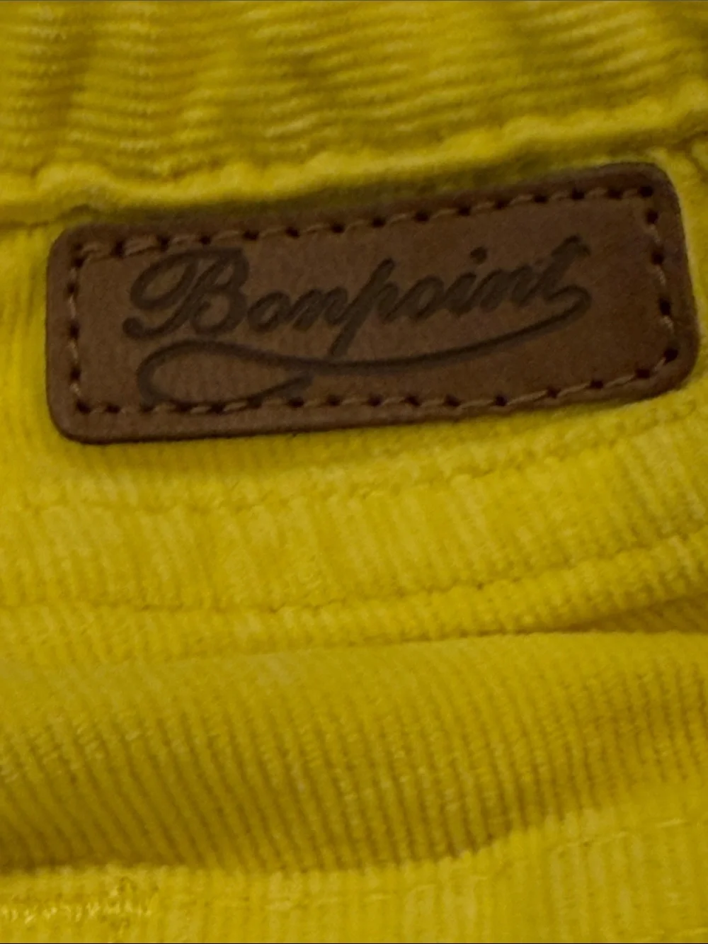 Bonpoint Yellow Corduroy Kids Pants - new with tags 12 months